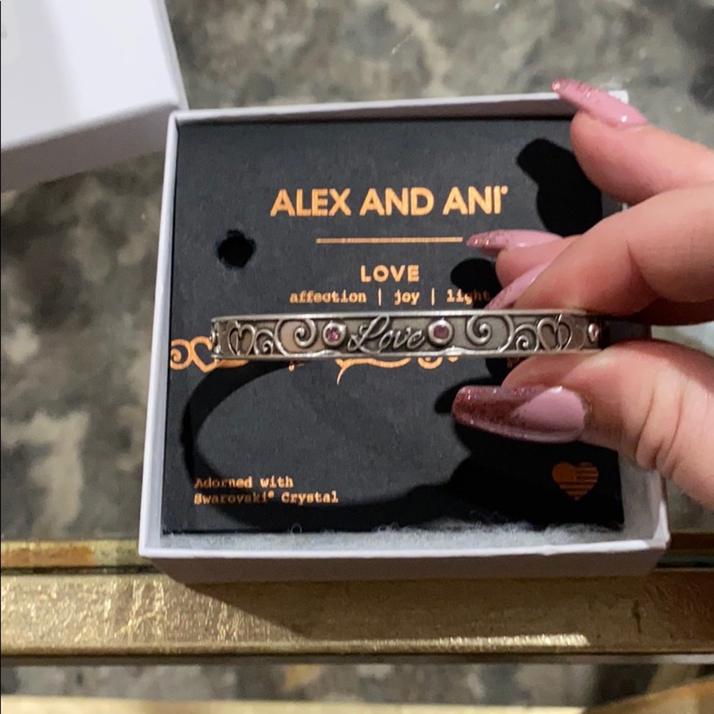 Alex and ani love cuff